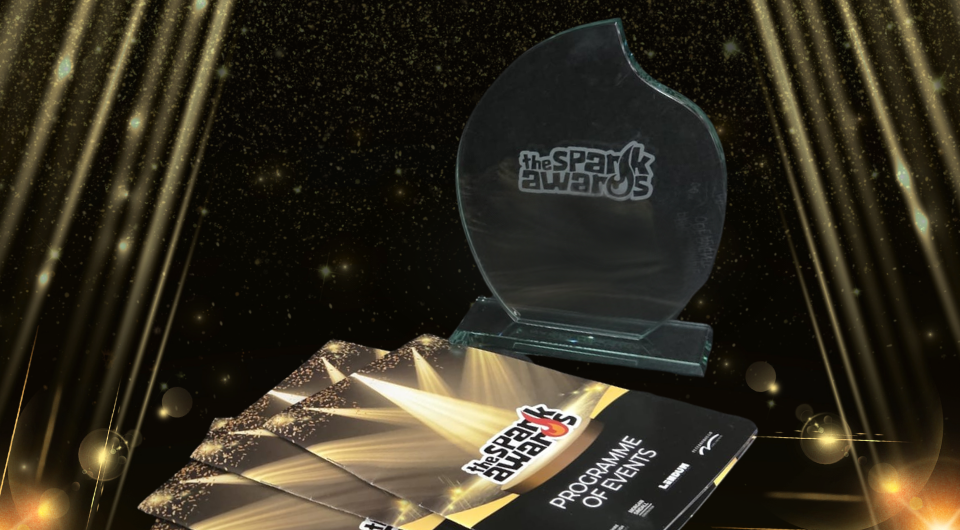 Sparks Awards trophy and event programme